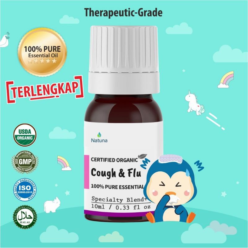 BETAH Lega Cough &amp; Flu Natuna Essential Oil Minyak Essensial Atsiri Aroma Terapi Diffuser Difuser Humidifier