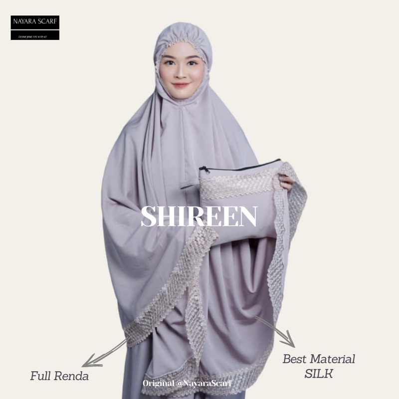 MUKENA DEWASA DAILY PREMIUM SILK FULL RENDA BAWAH