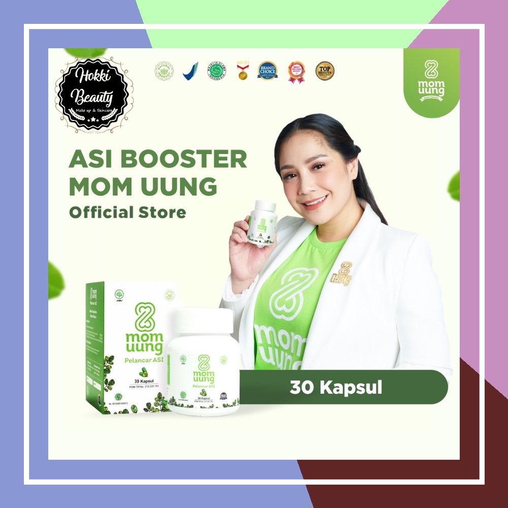 MOM UUNG ASI BOOSTER / PELANCAR ASI 30 - 60 Kapsul NATURAL HALAL BPOM Grosir