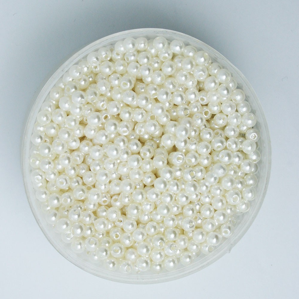 Fashion 4/6/8/10/12/14/16/18/20 MM 10-1000 PCS/Bag ABS Plastic Pearl Beads Clothing Accessories Sewing Embellishment