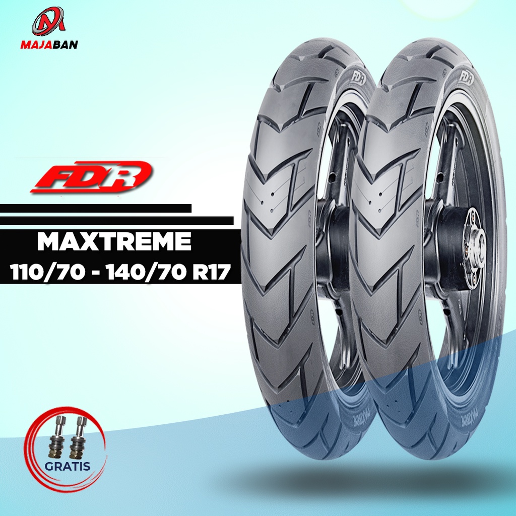 Paket Ban Motor MOGE (Motor Batangan) // FDR MAXTREME 110/70 - 140/70 Ring 17 Tubeless