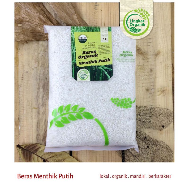 BERAS ORGANIK MENTHIK PUTIH 1kg