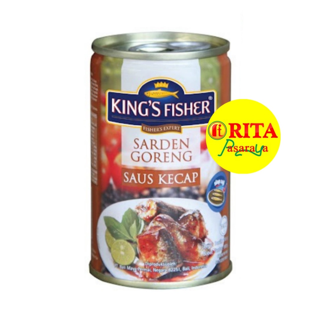 

King's Fisher Ikan Sarden Saus Kecap 155gr // Makanan Seafood Kaleng
