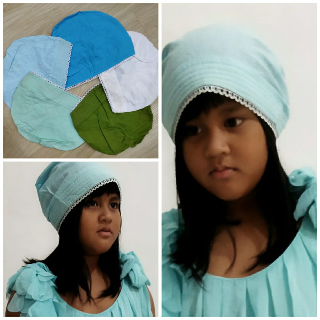 Ciput Anak Polos / Dalaman Kerudung Jilbab anak 4 Warna  ( Pakaian,hijab,ciput anak perempuan )