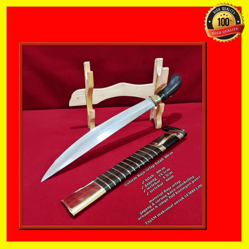 PISAU SEMBELIH GOLSEM BAJA SELAP SUPER TAJAM BERKWALITAS PREMIUM