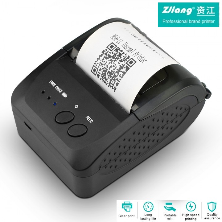 

ZJ-5809 - ZJIANG Mini Portable Bluetooth Thermal Printer
