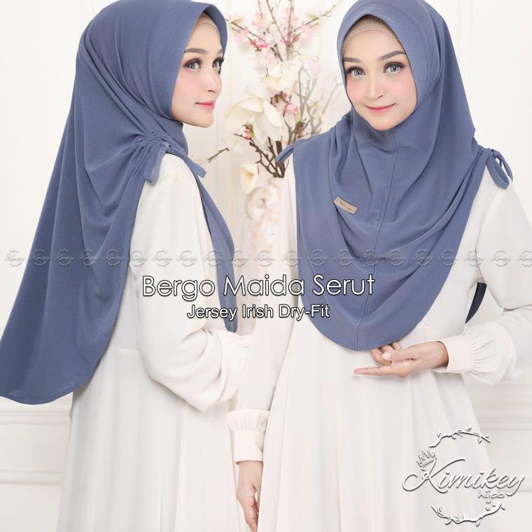 125 BERGO MAIDA SERUT ORI KIMIKEY || JILBAB HIJAB INSTAN [DKL.25Au22ᴰ]