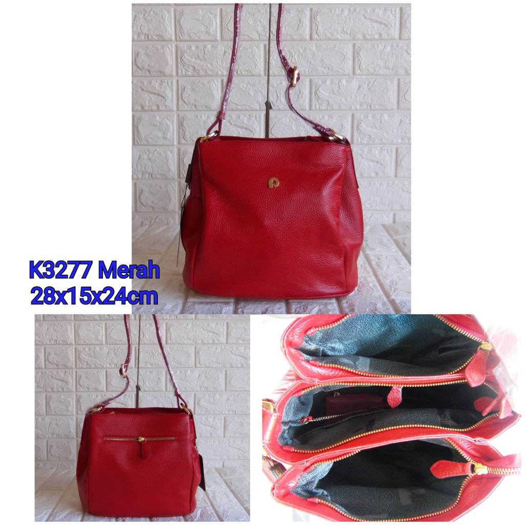 Tas Kulit Papillon Original K3277 Merah