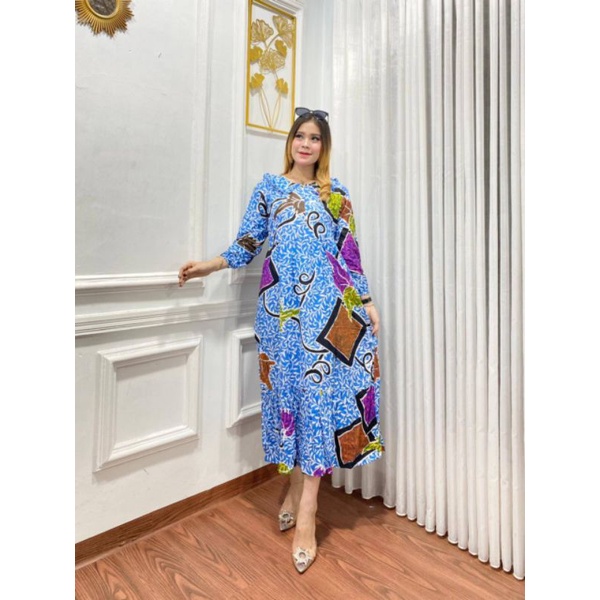 MIDI DRESS TERBARU - DRESS MIDI MOTIF TERBARU - DRESS KEKINIAN