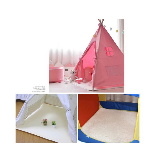 J3 - Karpet tenda anak waterproof bulat segi lima