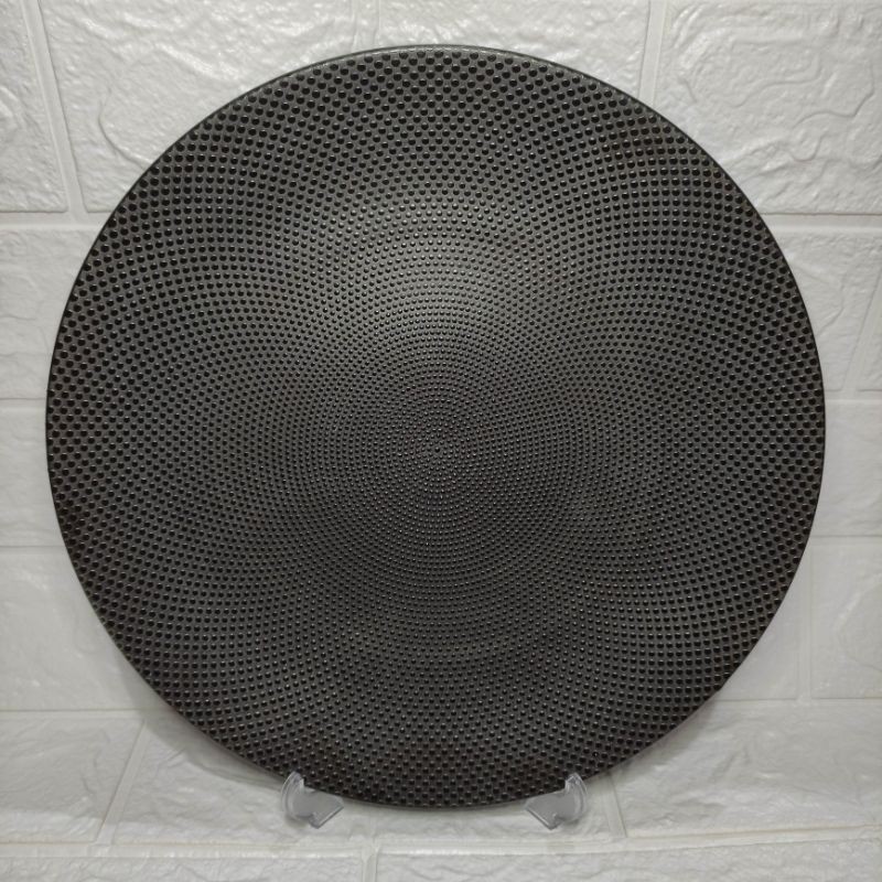 Piring Keramik Dinner Plate Caviar Black