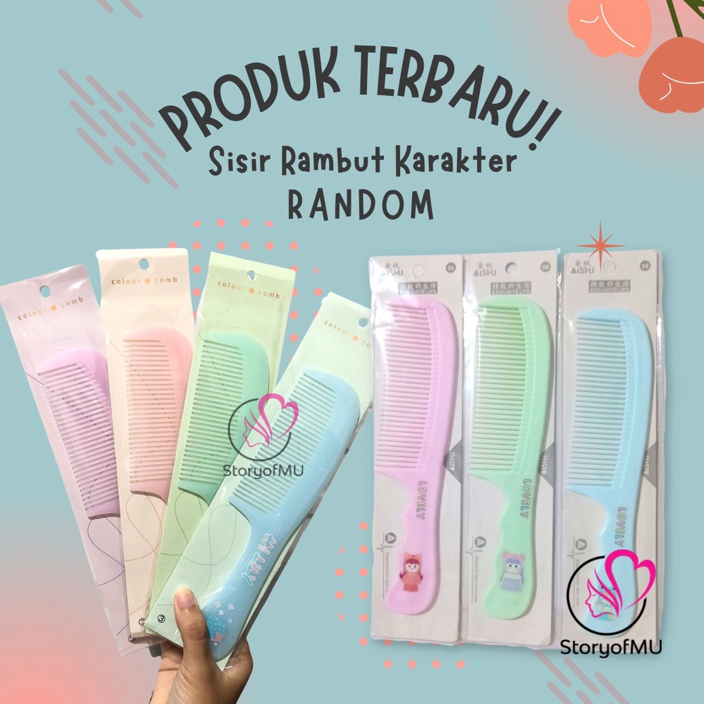 Sisir Rambut Karakter | Sisir Comb Set | Hair Comb