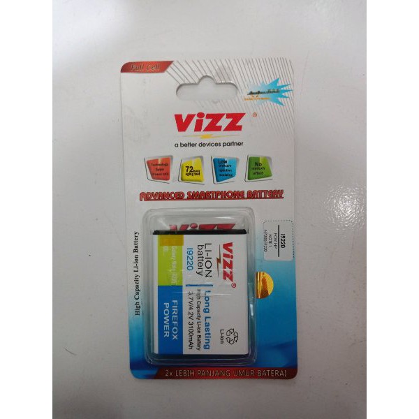 Battery Baterai Vizz Samsung Note 1 N7000 i9220 Double Power Original