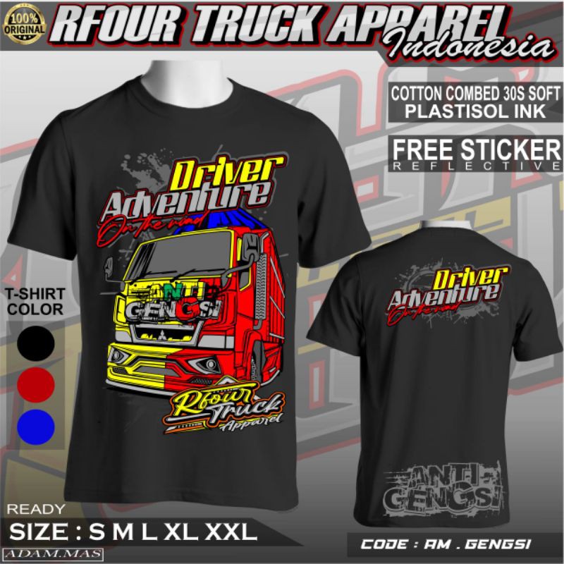 Kaos truk terbaru Kaos truk oleng dewasa baju truk oleng cctv kaos truk anti gosip