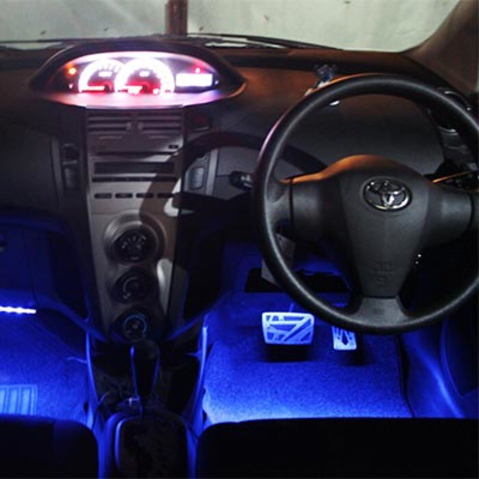 LED Strip kolong mobil dekorasi SMD 5050 Putih Biru DC 12V