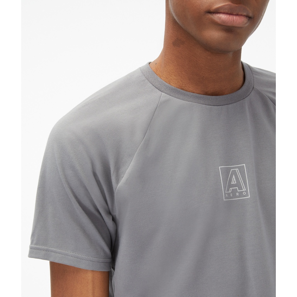 AEROPOSTALE Exclusive Stretch Material T Shirt Raglan Kaos Pria Lembut Original