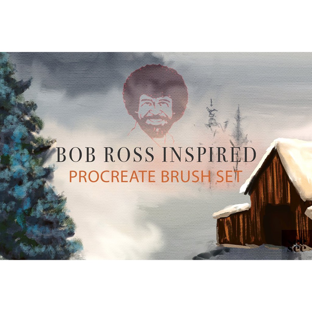 Procreate Brush - Bob Ross Inspired Procreate Brushes