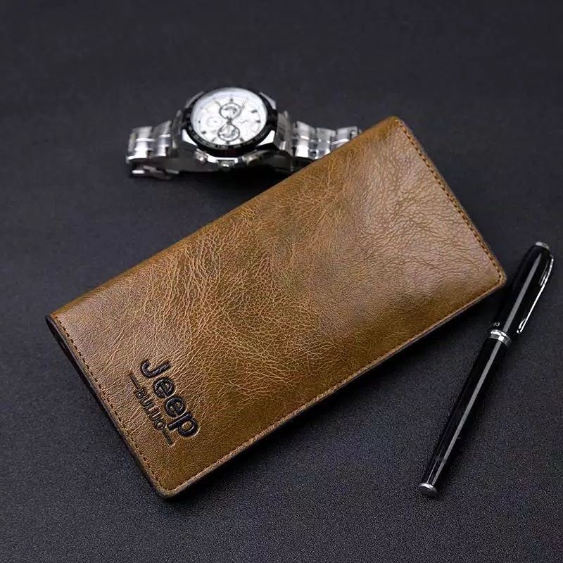DOMPET PANJANG  KULIT PRIA LIPAT TIPIS IMPORT MURAH LONG WALLET COWOK