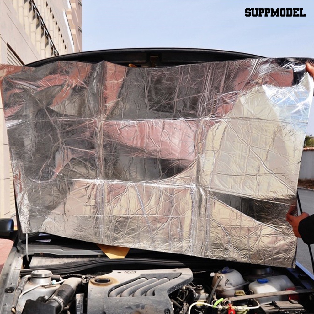 Sl Matras Pad Aluminum Foil Peredam Suara Untuk Kap Mesin Mobil