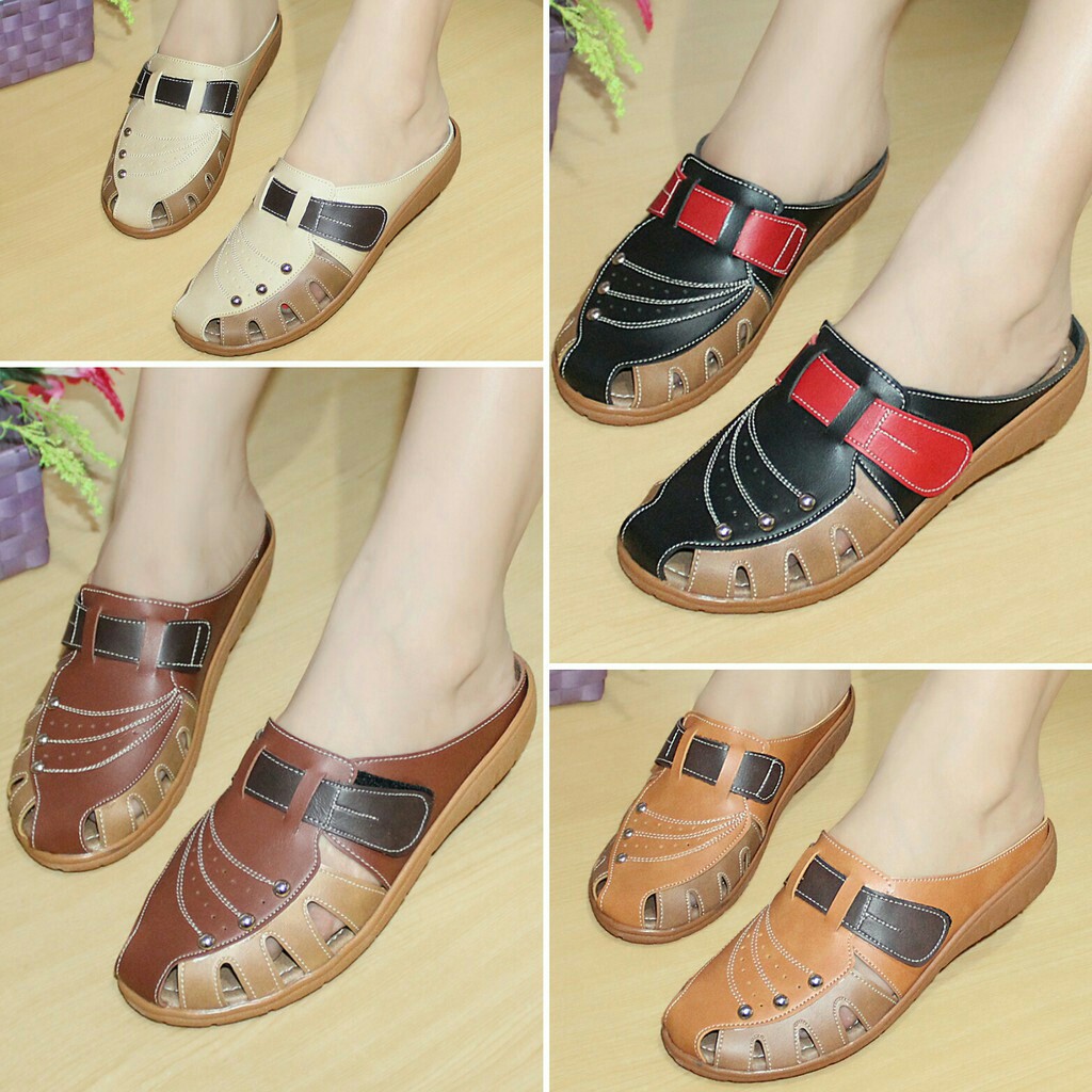 Sandal Wanita Casual Bakpau Mulan 1650 | Sandal Premium Wanita Mulan 1650