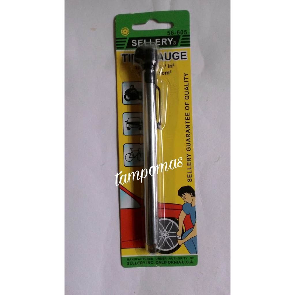Pengukur Tekanan Ban Sellery Tire Gauge Model Pen Alat Ukur Ban