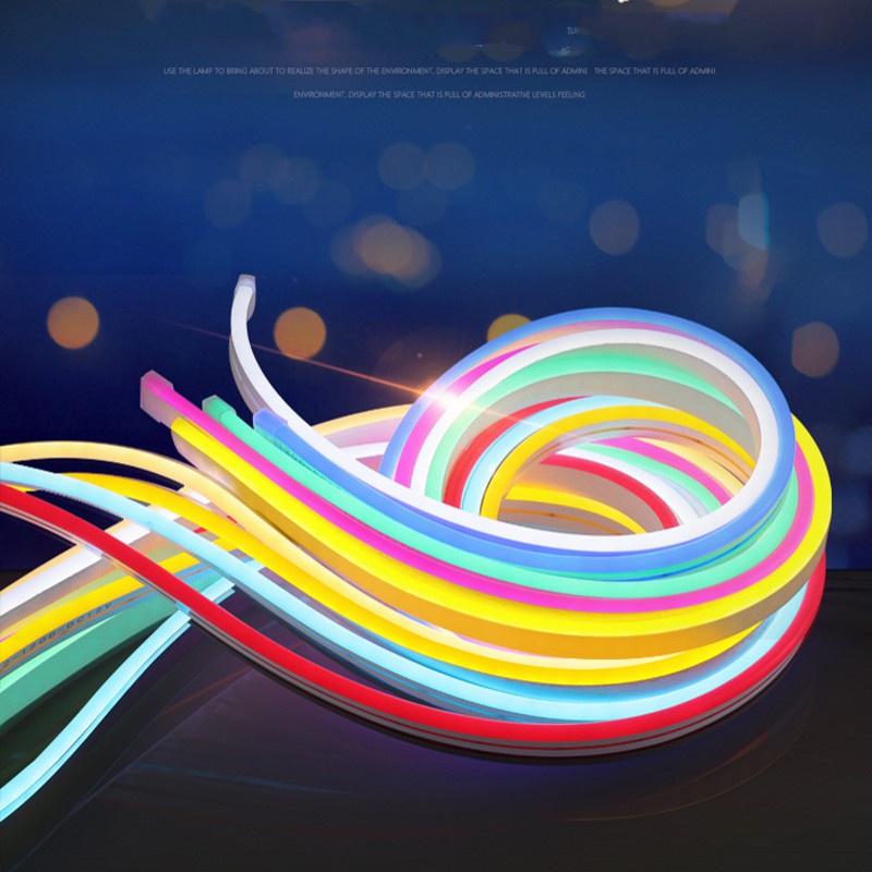 6mm Narrow Silicone Flexible Neon light 12V Waterproof 120Led/m LED Strip  /  IP67 Decorative Soft Light Strip LED Advertising Light Strip / Decorative Night Light DIY Christmas，New Year, Party, Wedding, Birthday,Holiday Decoration Light