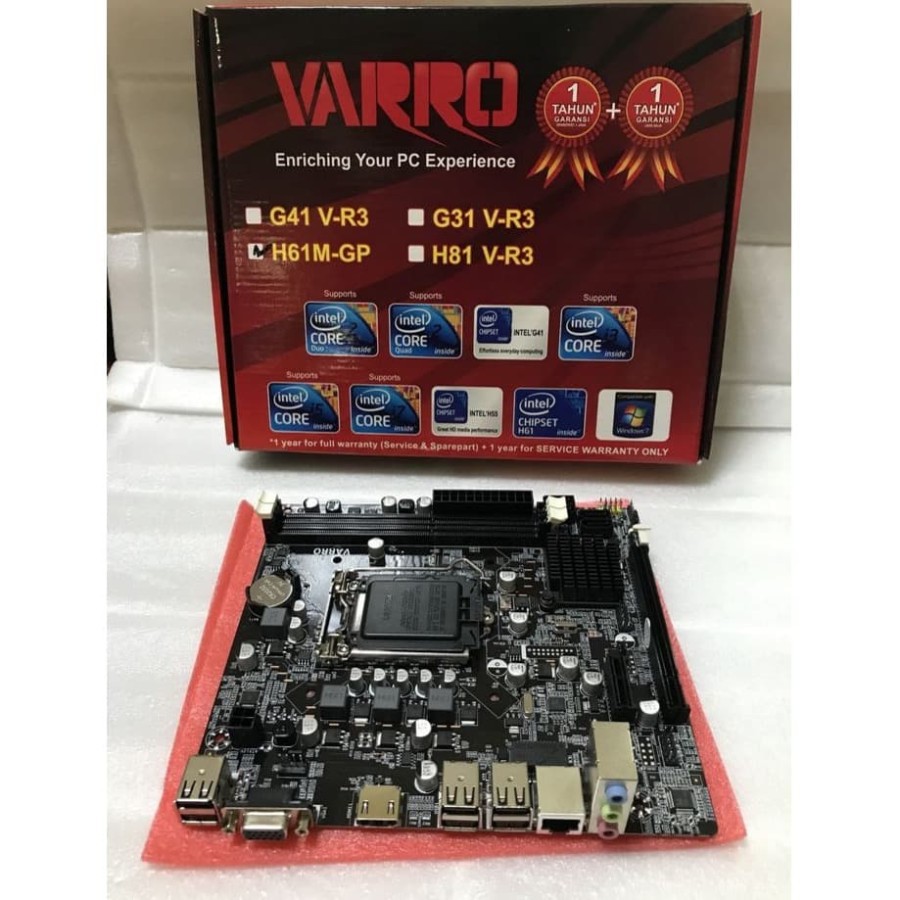 VARRO MOTHERBOARD H61 INTEL LGA1155