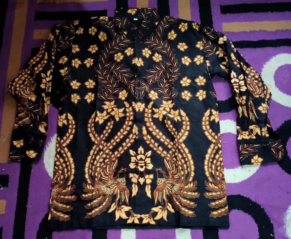 Kemeja Batik Semi Sutra Shyntetic Premium Exclusive Puring Istimewa Bahu Pakai Busa