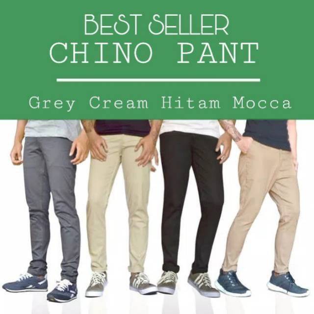 CELANA CHINO Panjang Pria SLIMFIT Melar Kerja Harian Bisa COD