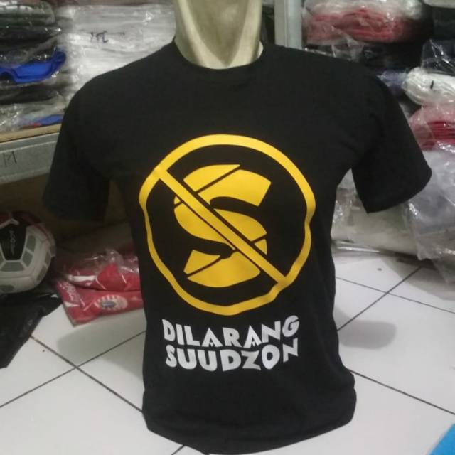 Kaos T-shirt Baju Dilarang Suudzon/Kaos Dakwah