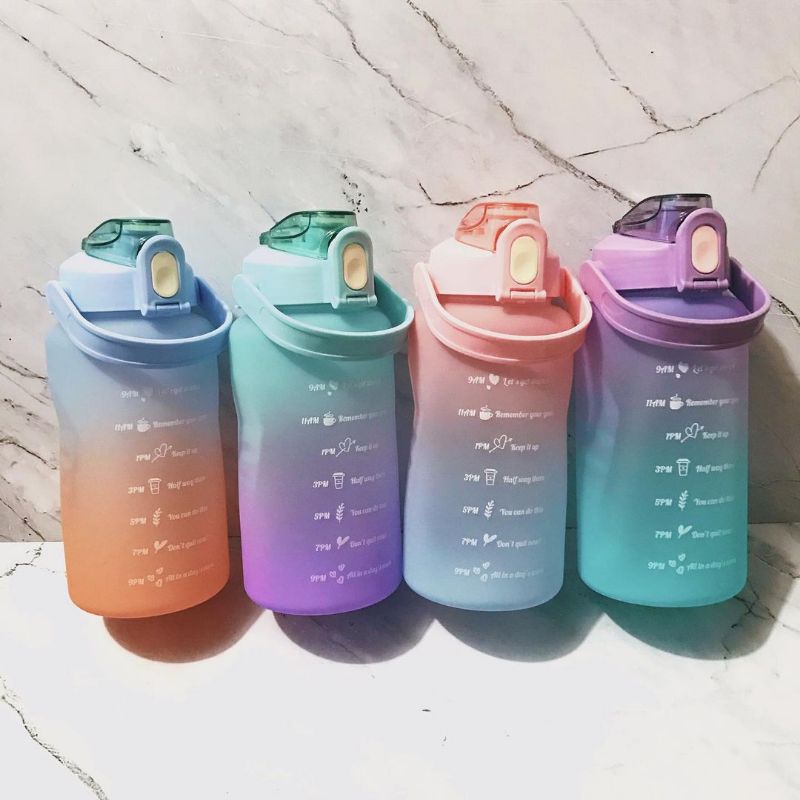 Botol Minum Viral Gradasi 2 Liter 2000ml/botol gradasi