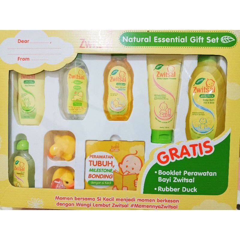 ❤ jselectiv ❤ ZWITSAL BABY Essential Gift Set - KONFIGURASI ISI PAKET RANDOM SESUAI KETERSEDIAAN | Paket Perlengkapan Bayi ZWITSAL