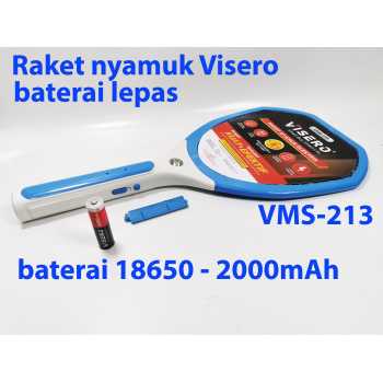 Raket Nyamuk Listrik VISERO VMS-213 baterai lithium 18650 -2000mAH