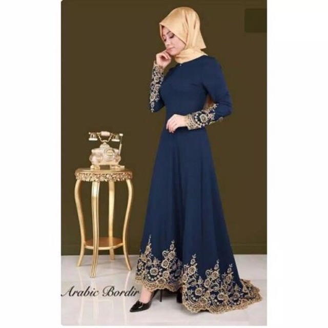 JC Maxi arabica / Maxi bordir Arabika / Gamis wanita India