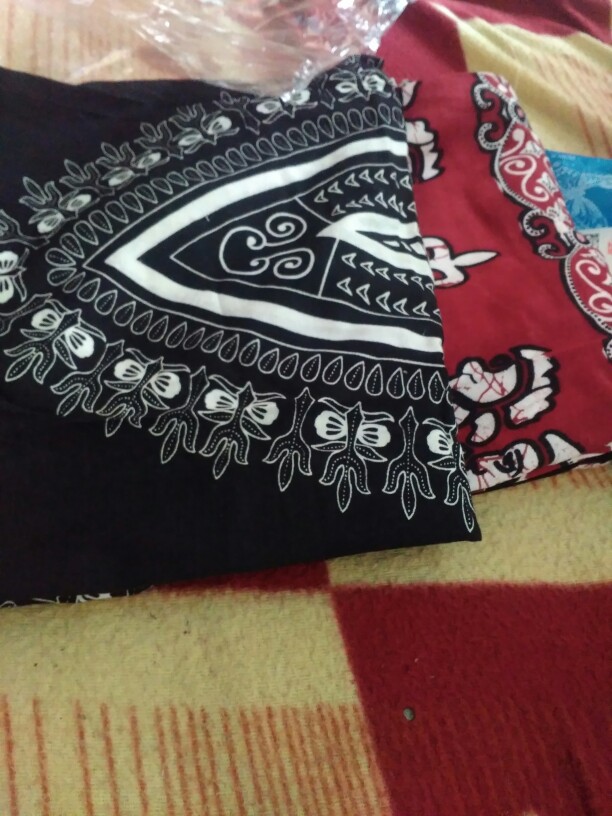 Asmat Ikan Putih Baju Etnik Santai