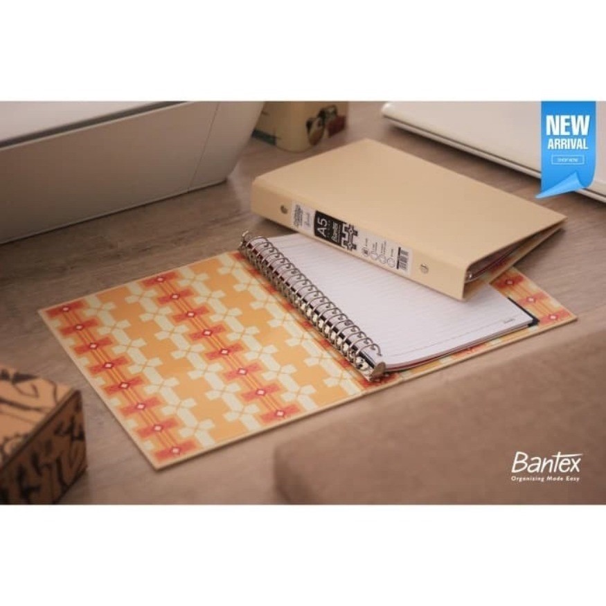 

BUKU BINDER NOTE A5 2D BANTEX 1334-45 PASTEL CREAM MURAH