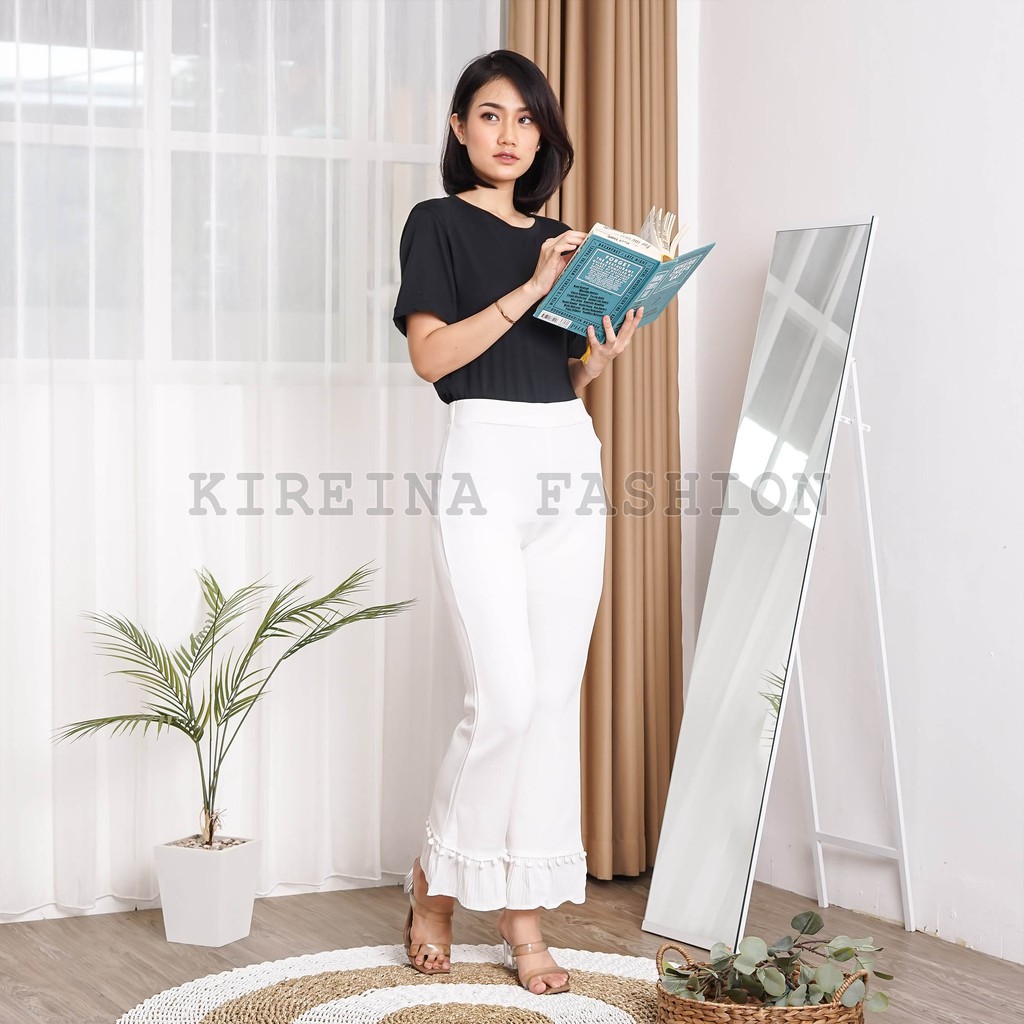 Celana Cutbray Scuba Import Cutbray Office Pant Bawahan Casual | Kireina Fashion