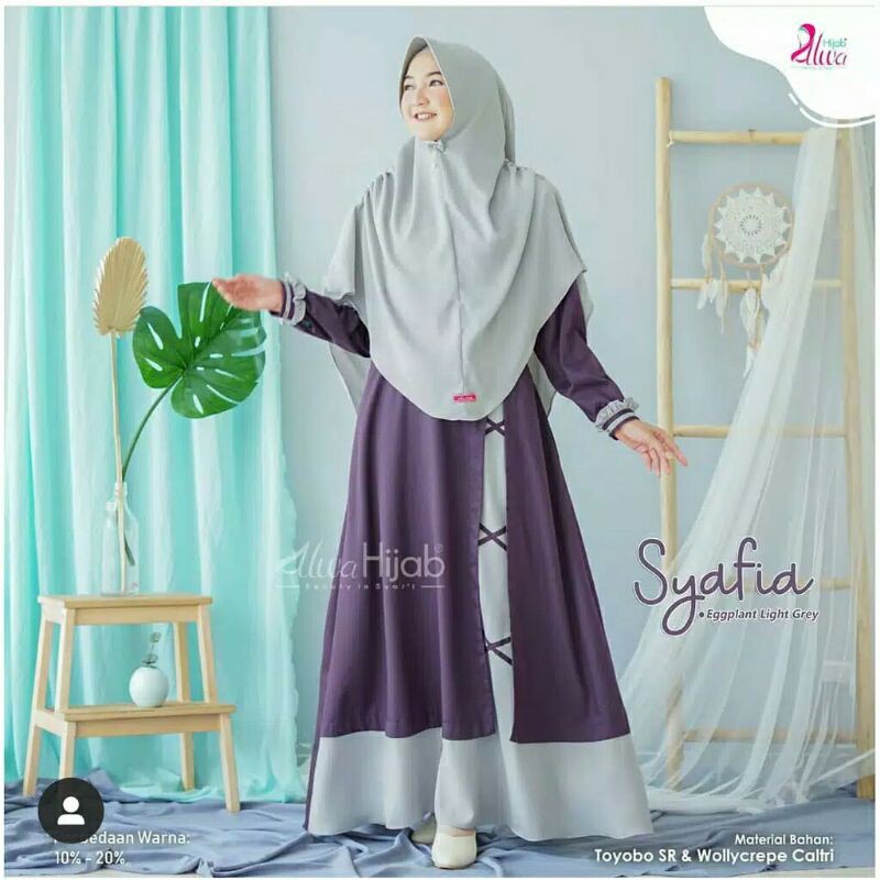 TERLARIS Gamis Syafia Tanpa Hijab