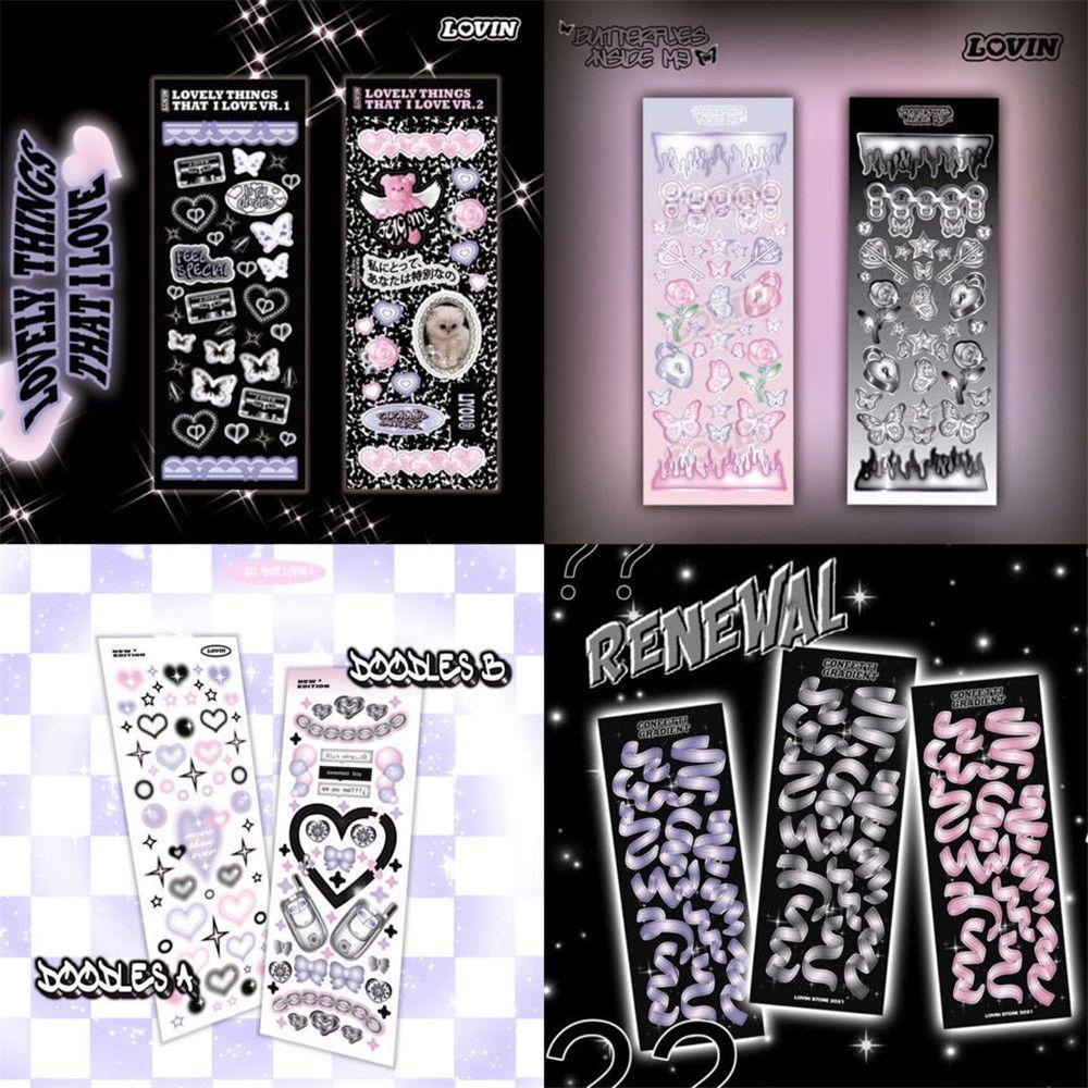 Solighter 1lembar Dekorasi Kawaii DIY Kpop Idol Journaling Stationery