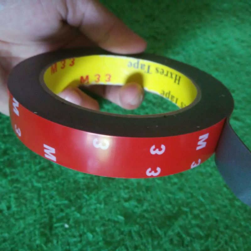 Double tape Original 3M foam Warna Merah 20mm x 4meter / 8mmx 4meter (JAMIN ORI ! )