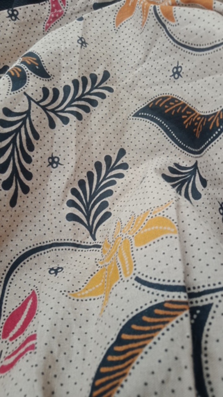 Tey-17 Batik Wanita Asj Sa Hrb026 Kenongo Kemeja Tosca Pendek