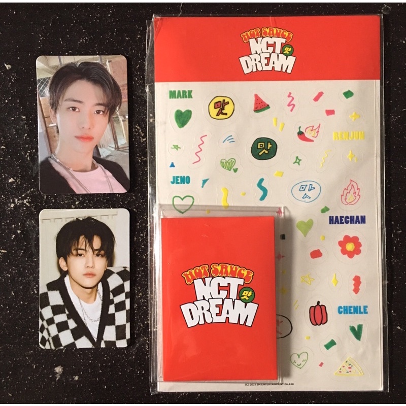 deco toploader sticker hot sauce jaemin set photocard selca & concept