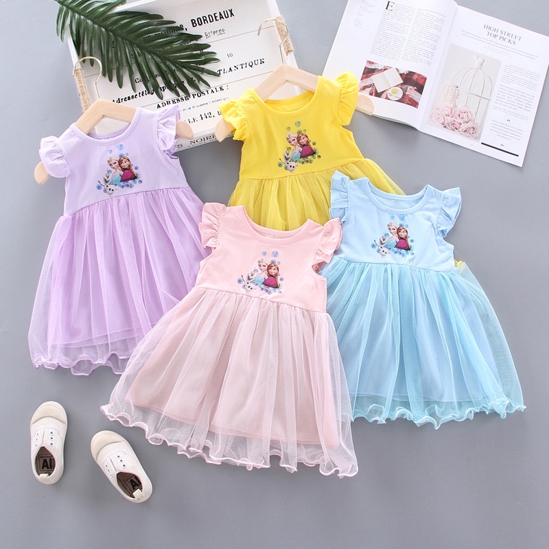 Daily tutu dress / dress frozen anak / dress sofia/ dress anak perempuan