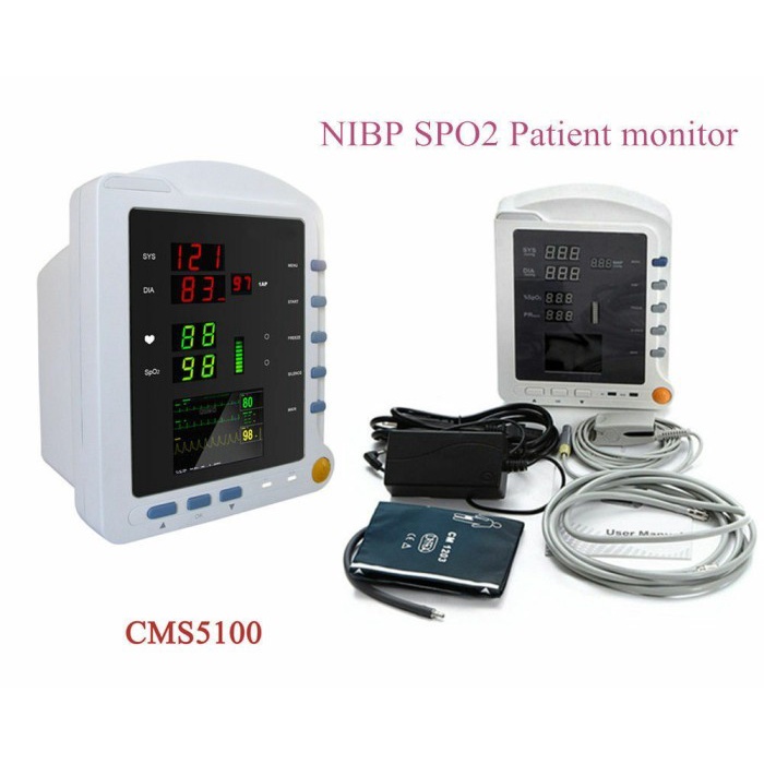 CONTEC Medical CMS5100 Patient Monitor w/NIBP SPO2 Blood Oxygen Pulse