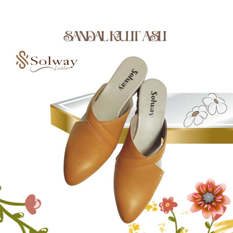 Sandal kulit wanita sandal kulit asli sandal sepatu kulit original SW 006