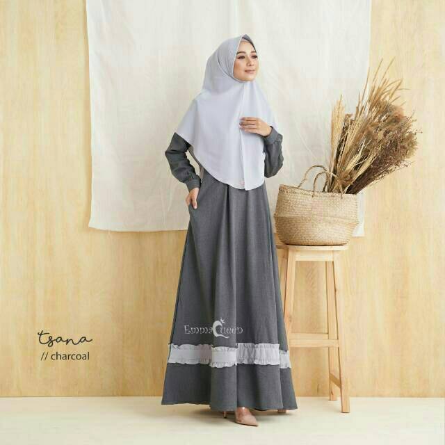 EMMAQUEEN DRESS TSANA ORIGINAL BUSUI FRIENDLY BAHAN ALDEBARAN