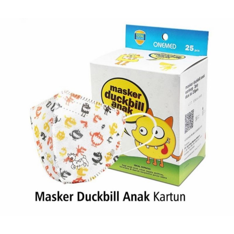 Onemed masker anak Duckbill medis 3ply isi 25pcs