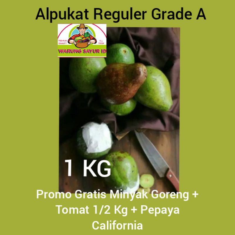 

BUAH ALPUKAT REGULER PER 1KG/BUAH SEGAR/BUAH ONLINE