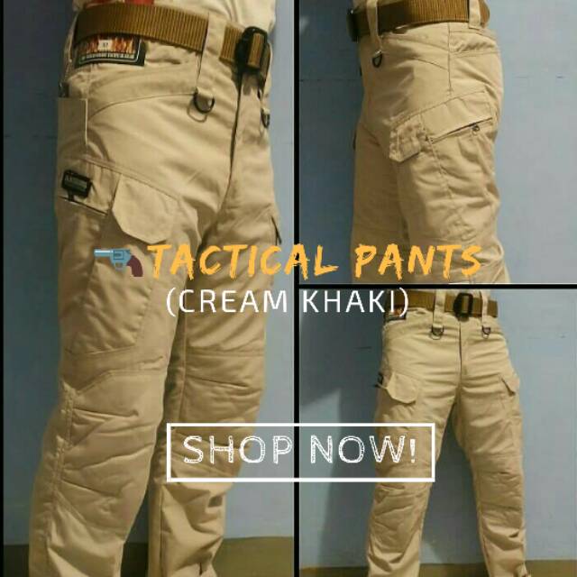 Celana Tactical Panjang Cream