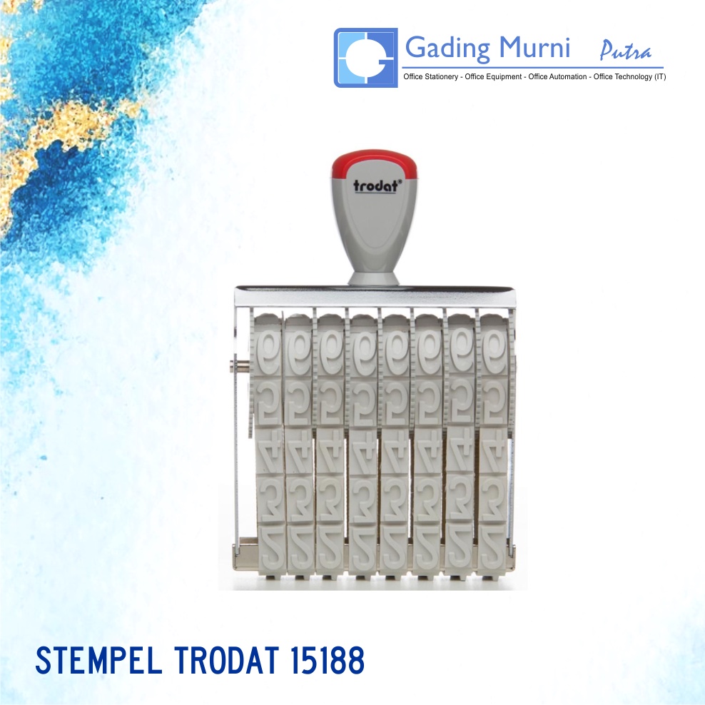 

Stamp Stempel Trodat 15188 / Stempel Angka 18 mm 8 digit